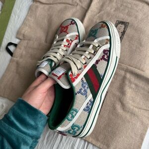 Gucci Multicolor Canvas Sneakers